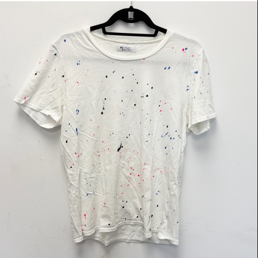 Michael Lauren Splatter paint tee